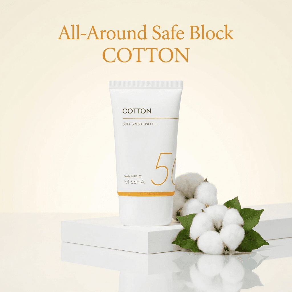 Missha All-Around Safe Block Cotton Sun SPF50+ PA++++ 50 ml