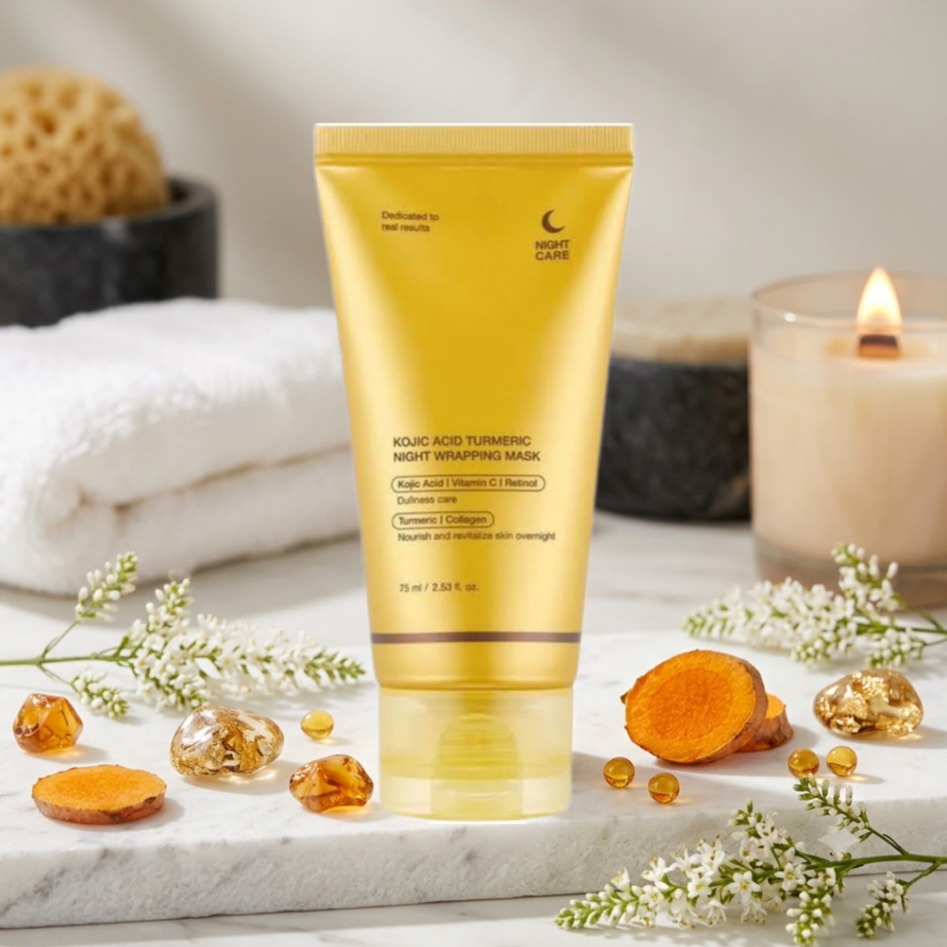Medicube Kojic Acid Turmeric Night Wrapping Mask, 75 ml